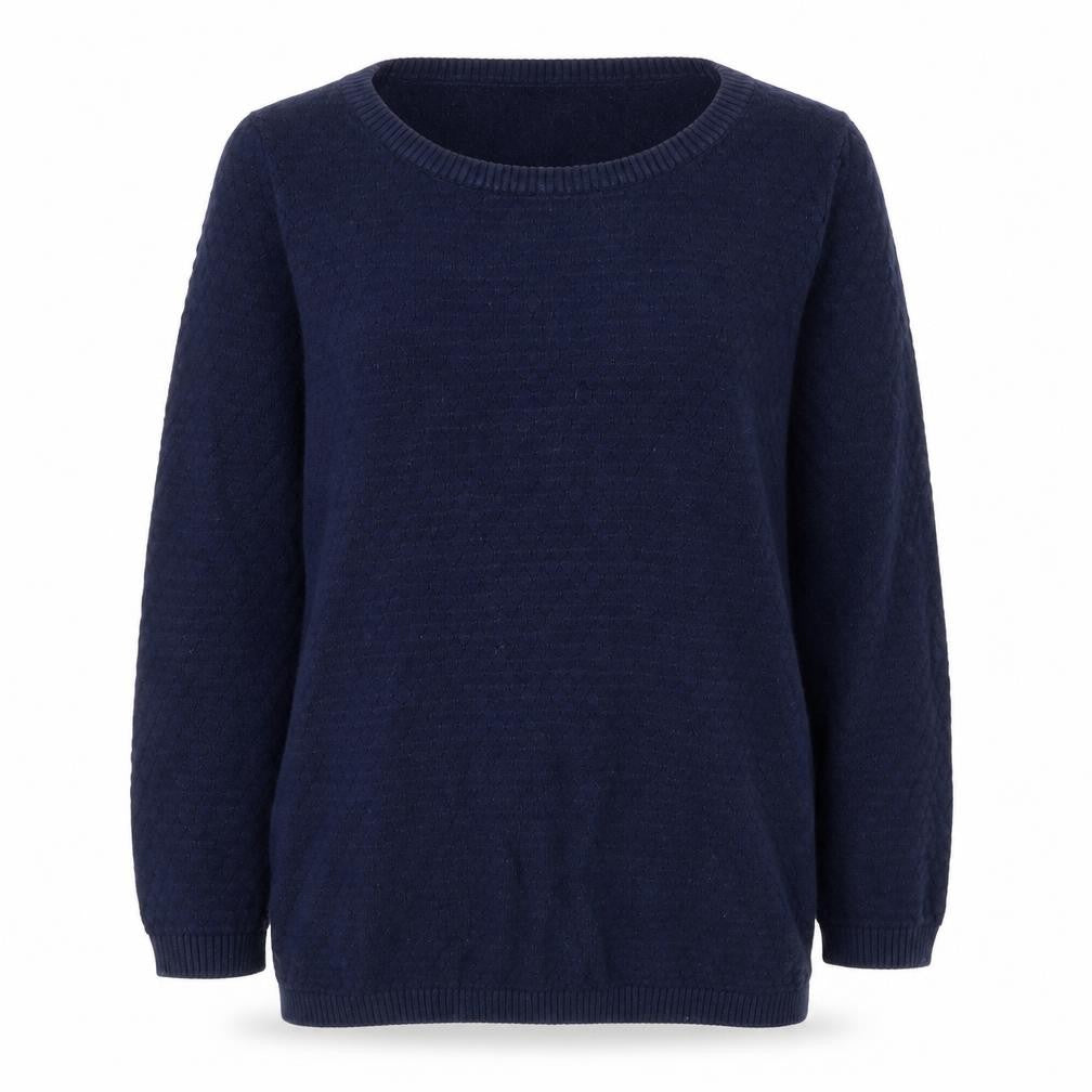 Stradivarius Women’s Blue Cotton Pullover Jumper S