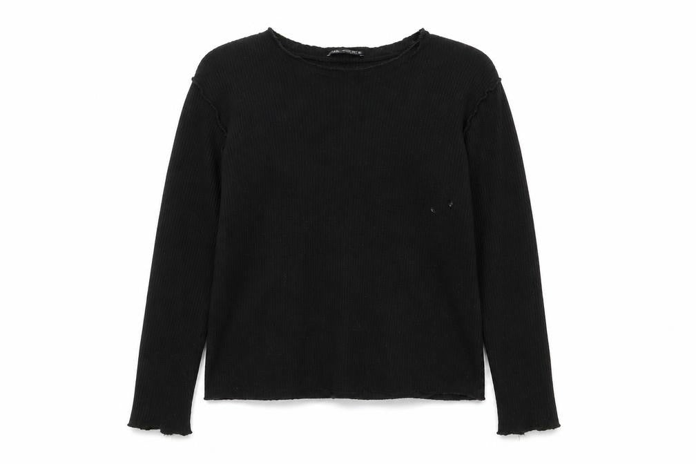 ZARA Women's Black S Pullover Jumper, Crew Neck
