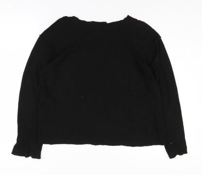 Zara Women's Black S Pullover Jumper, Crew Neck