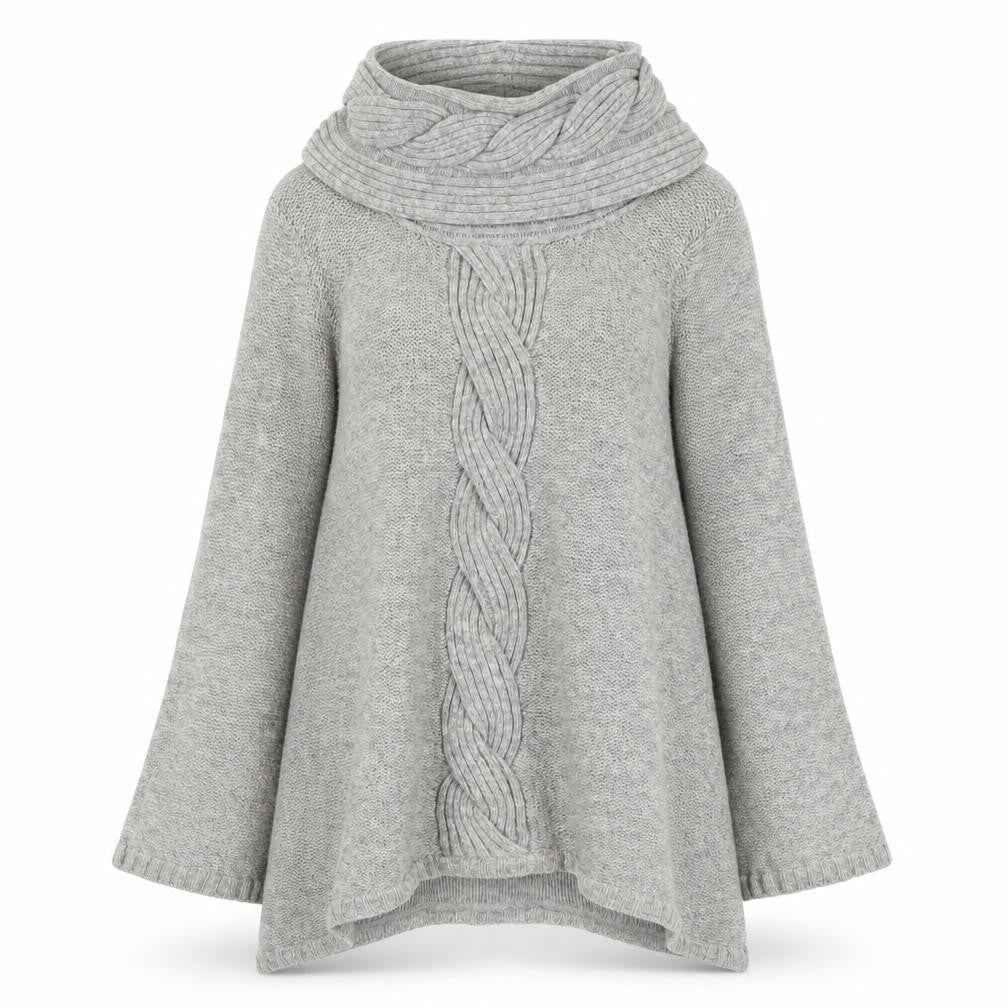 Marks & Spencer Women's Grey Cowl Neck Pullover Size 8