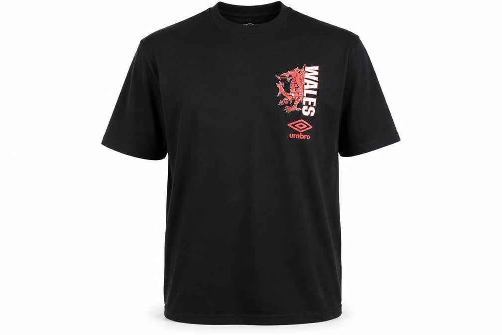Umbro Men's Black 2XL Sporty Graphic T-Shirt