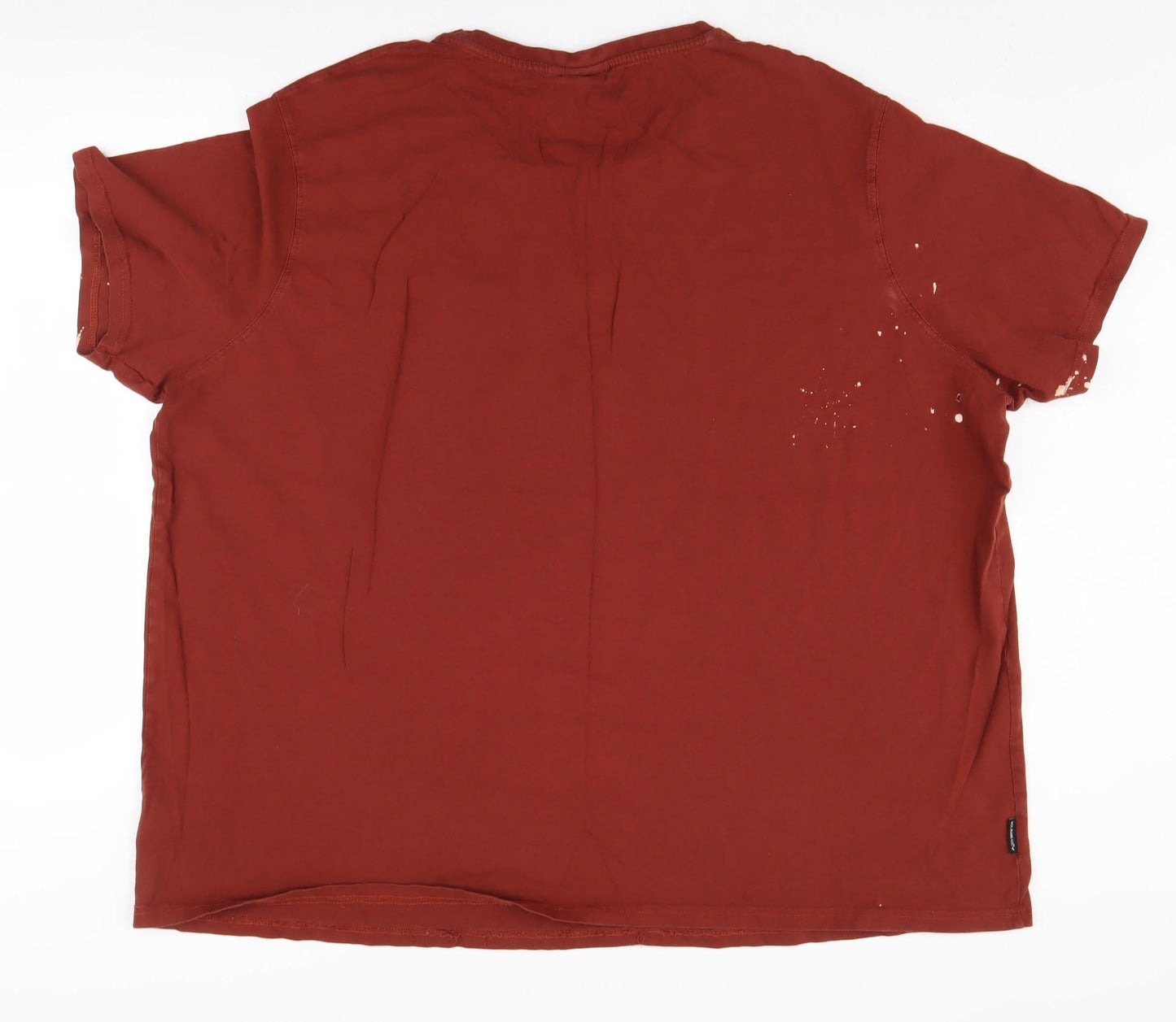 Voi Jeans Co Men's Red 3XL Cotton T-Shirt
