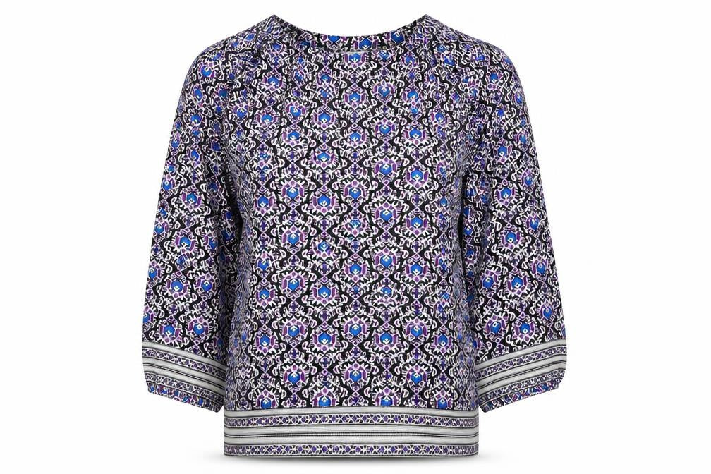 Jigsaw Women's Multicoloured Silk Blouse UK 6