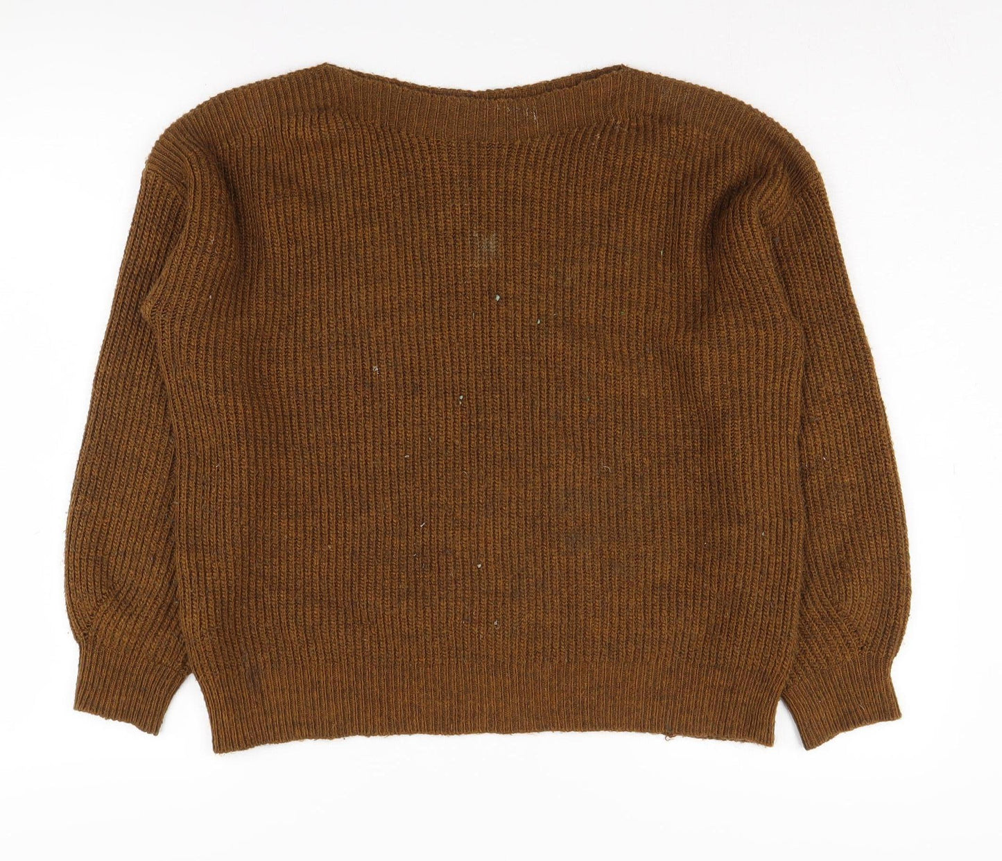 Pimkie Women's Brown Pullover Jumper, Size S, Acrylic