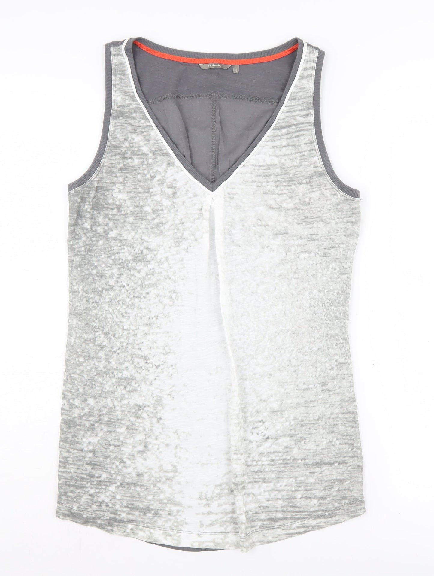 Sandwich Women's Grey Sleeveless V-Neck Tank Top