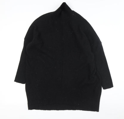 M&Co Women's Black Mock Neck Pullover Jumper, S