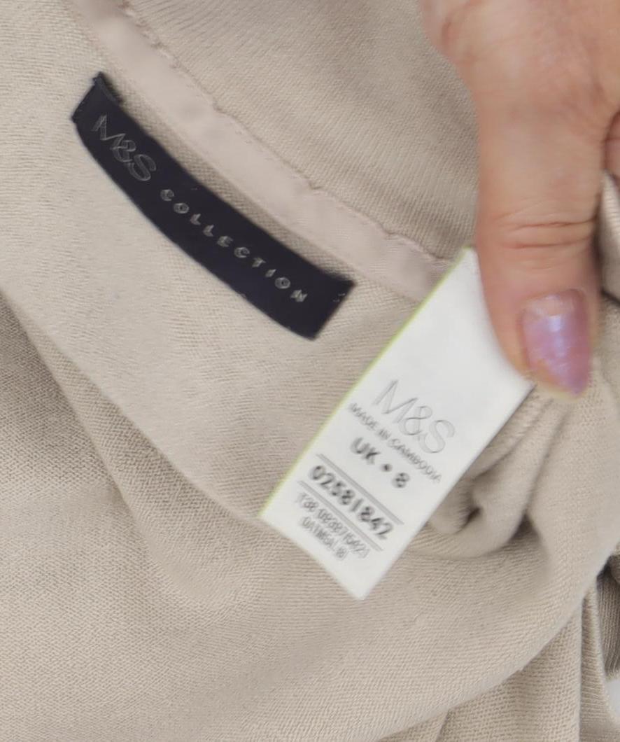 Marks and Spencer Women's Beige Cardigan Size 8