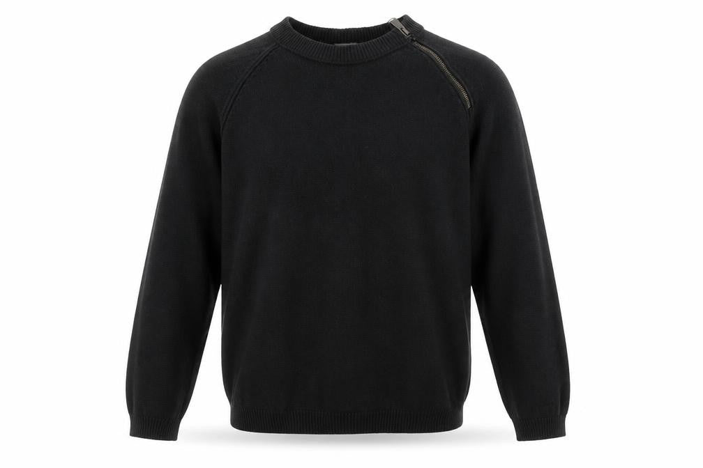 Mexx Men's Black Cotton Pullover Jumper, Size S