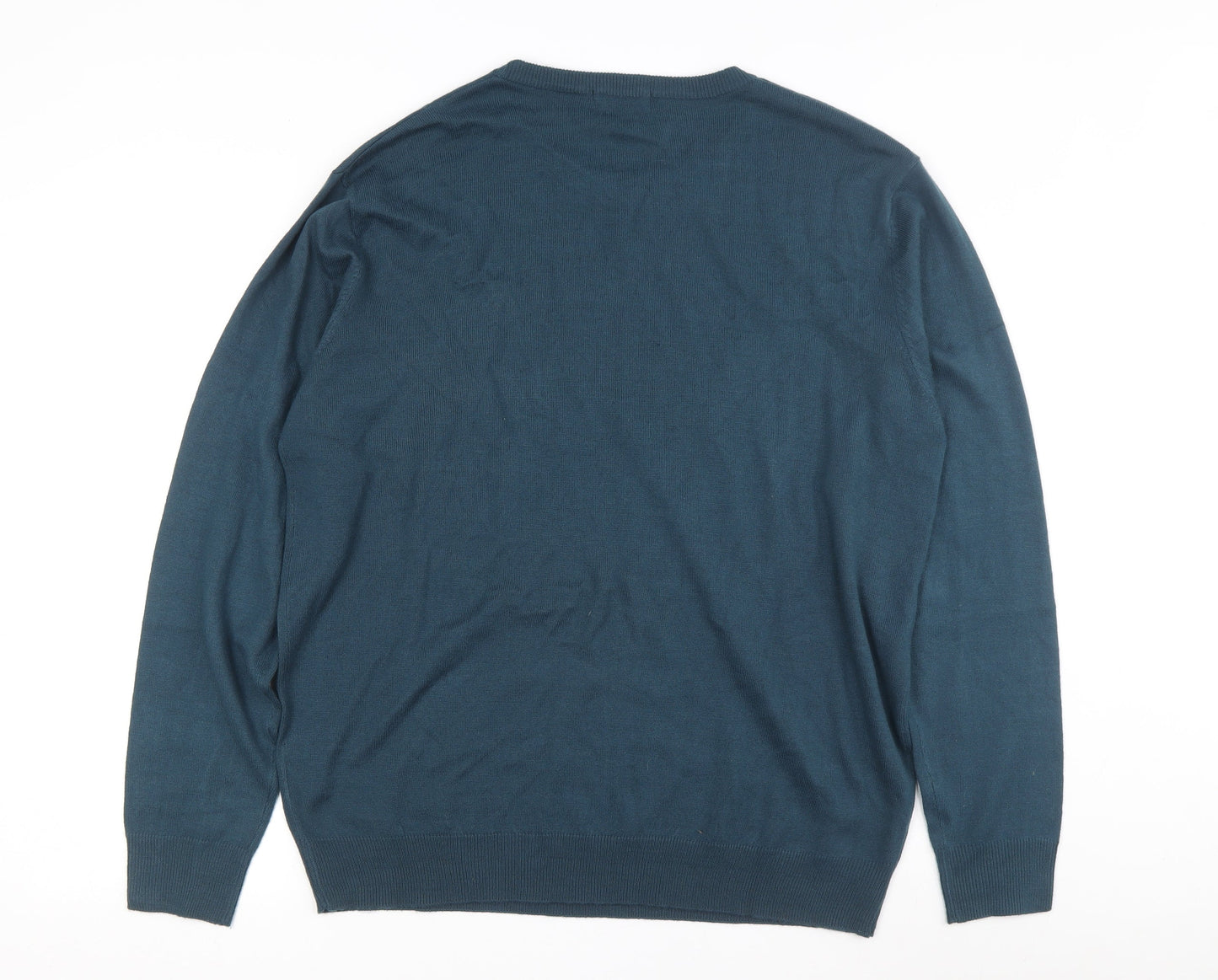 Capsule Men Blue Crew Neck XL Pullover Jumper