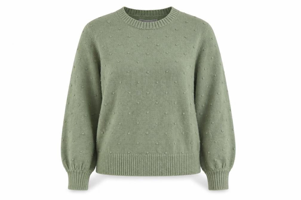 b.young Women's Green XL Crew Neck Pullover Jumper