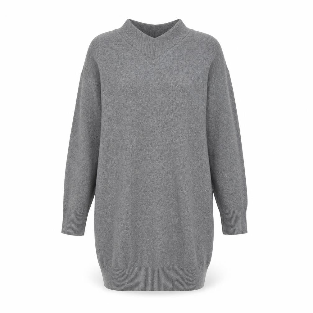 Topshop Women's Grey Jumper Dress UK 8 Viscose Blend