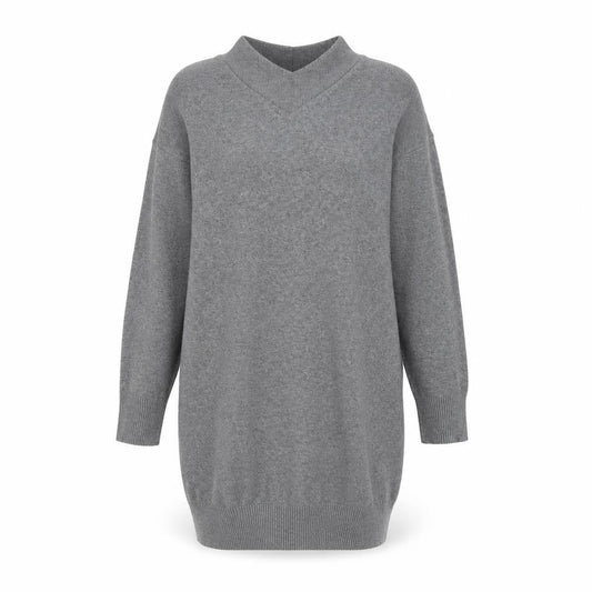 Topshop Women's Grey Jumper Dress UK 8 Viscose Blend