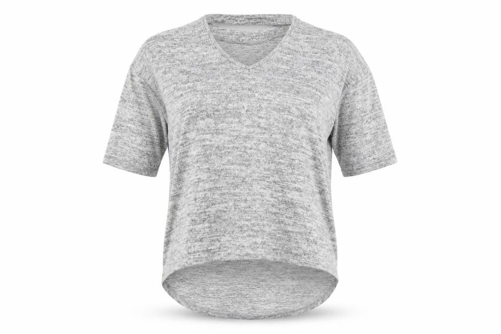 New Look Women's Grey V-Neck Pullover Jumper Size S