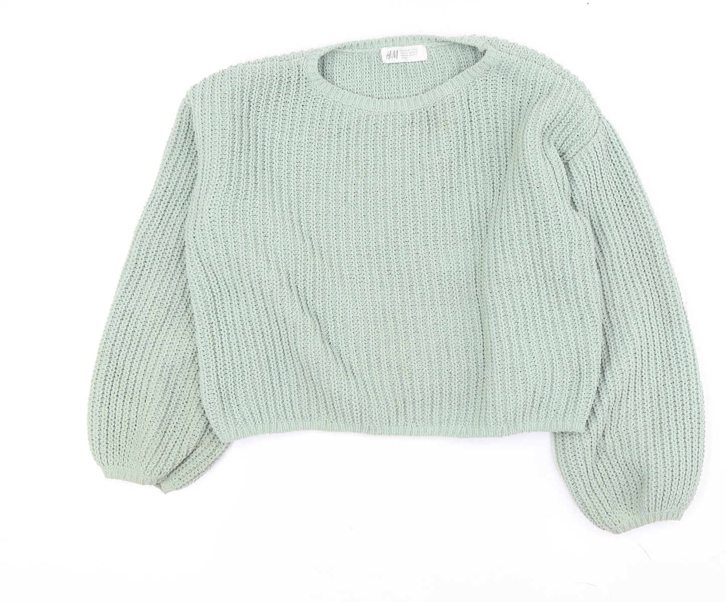 H&M Women's Green Pullover Jumper Size M
