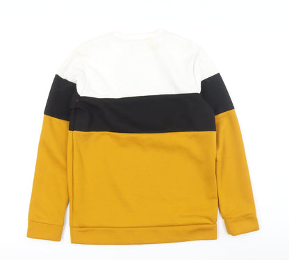Back view of River Island boys’ multi crew neck pullover sweatshirt 11-12y