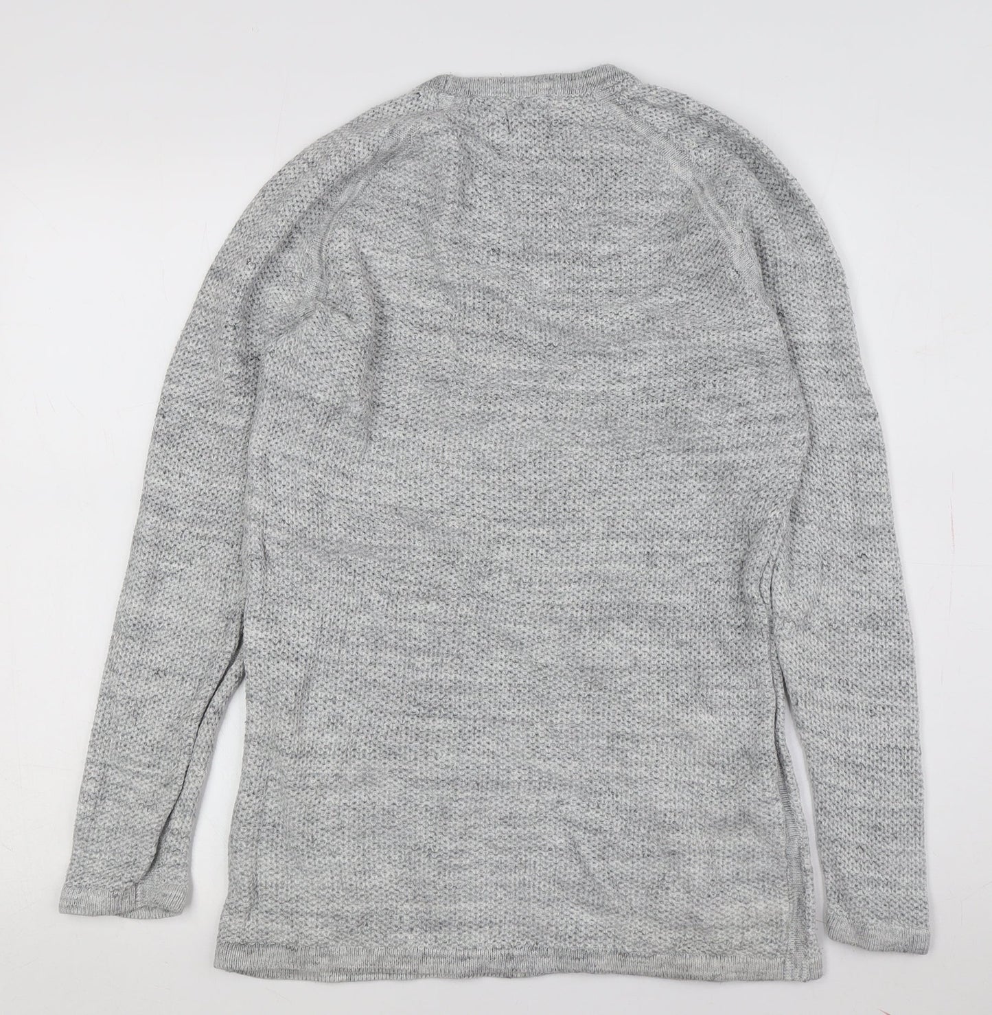 H&M Grey Women's Medium Chunky-Knit Pullover Jumper