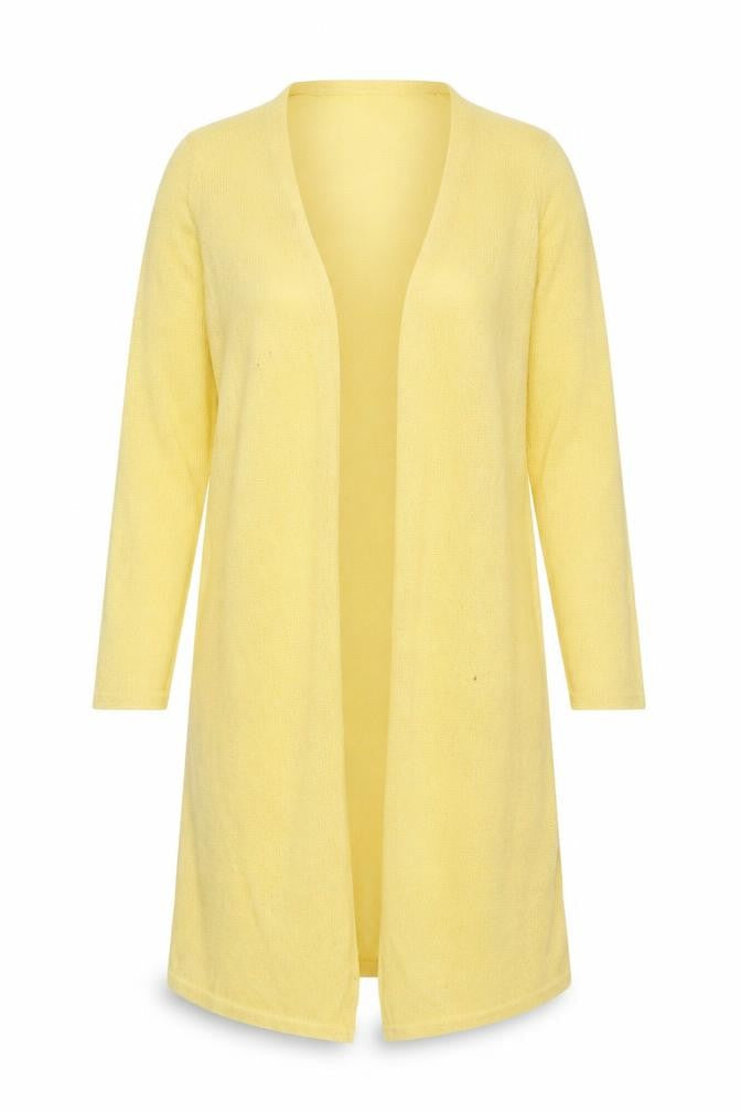 Busem Yellow Women's V-Neck Long Sleeve Cardigan