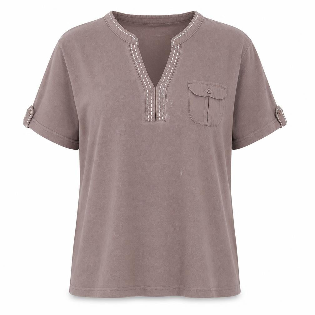 Bonmarché Women's Brown Blouse L Basic Style