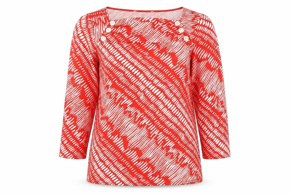 Principles Women's Red Boat Neck Top Size 16
