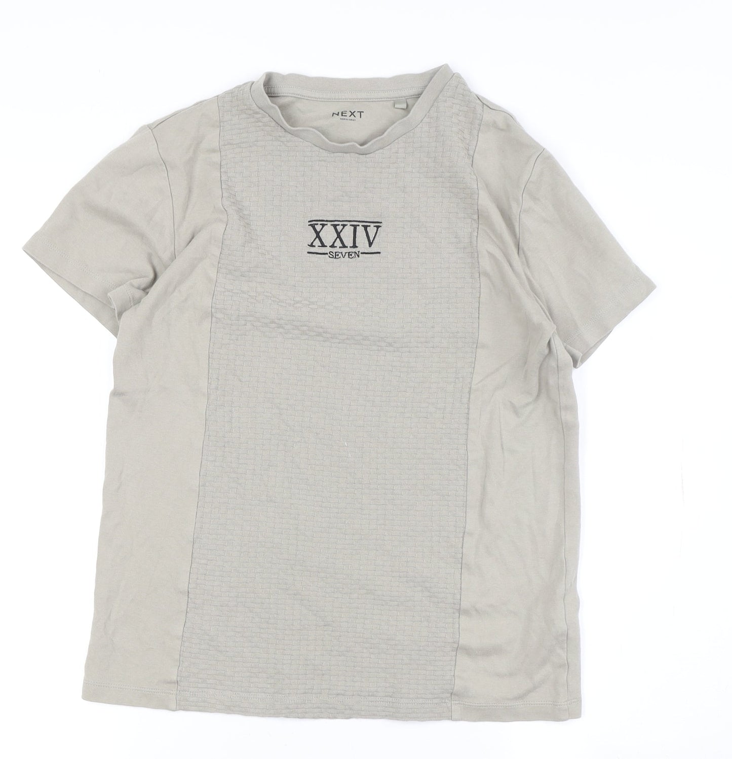 Next Boys Grey Crew Neck T-Shirt Age 12 Years
