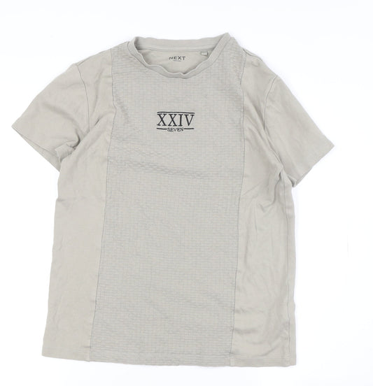 Next Boys Grey Crew Neck T-Shirt Age 12 Years