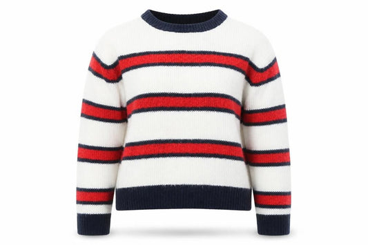 Civico Women's Multicolour Striped Pullover Jumper