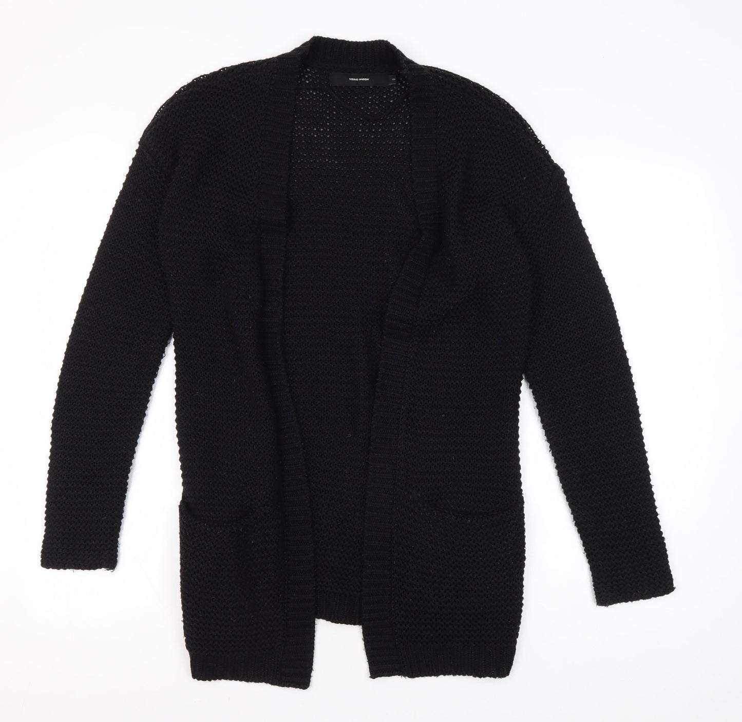 Vero Moda Women's Black XS Cardigan Chunky Knit