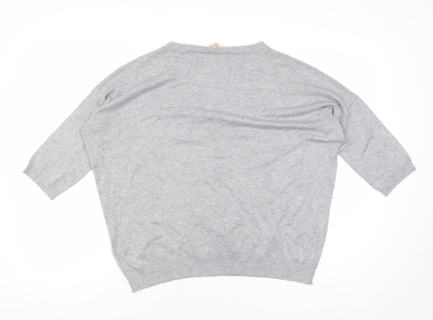 Phase Eight Women's Grey Pullover Jumper, Size 10, Studded