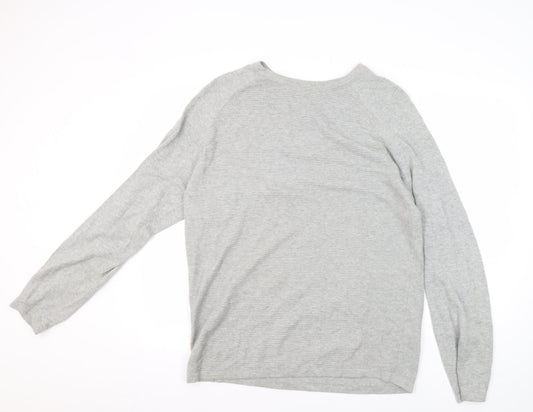 Red Herring Grey Men's Large Pullover Jumper