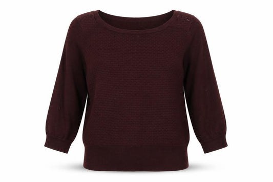 Oasis Women's Red Medium Boat Neck Pullover Jumper