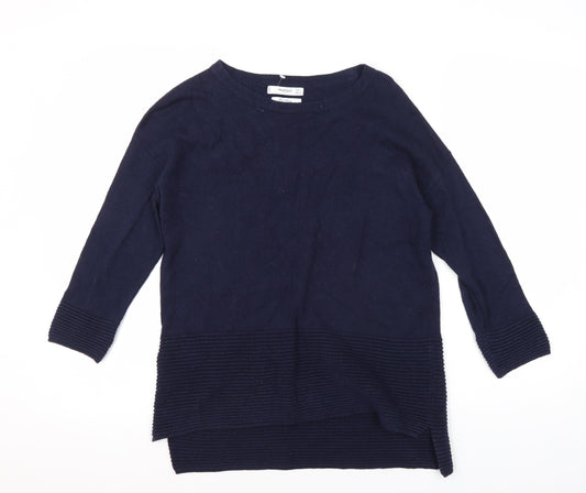 Mango Women's Blue Pullover Jumper, Size S