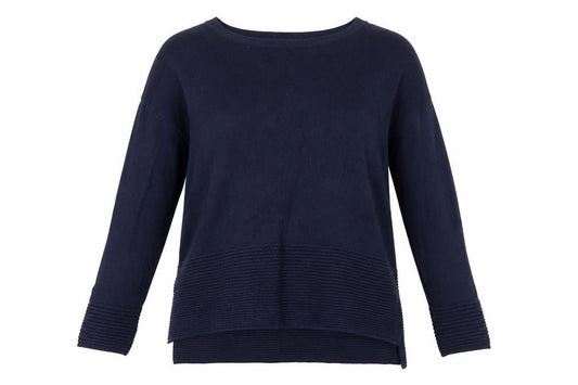 Mango Women's Blue Pullover Jumper, Size S