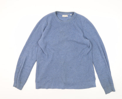 FatFace Womens Blue Crew Neck Pullover Jumper UK 12