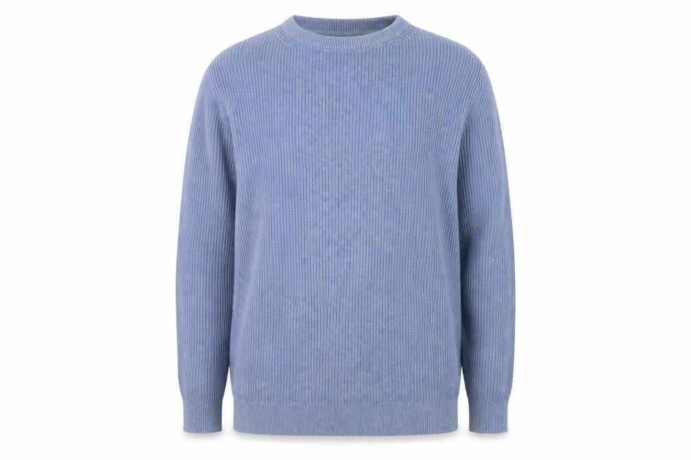 Fat Face Men Blue Crew Neck Pullover Jumper UK 12
