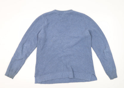 FatFace Womens Blue Crew Neck Pullover Jumper UK 12