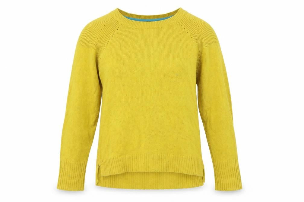 White Stuff Women's Yellow Pullover Jumper, Size 10