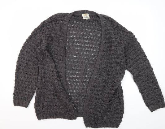 River Island Women's Grey Cardigan M Knitwear