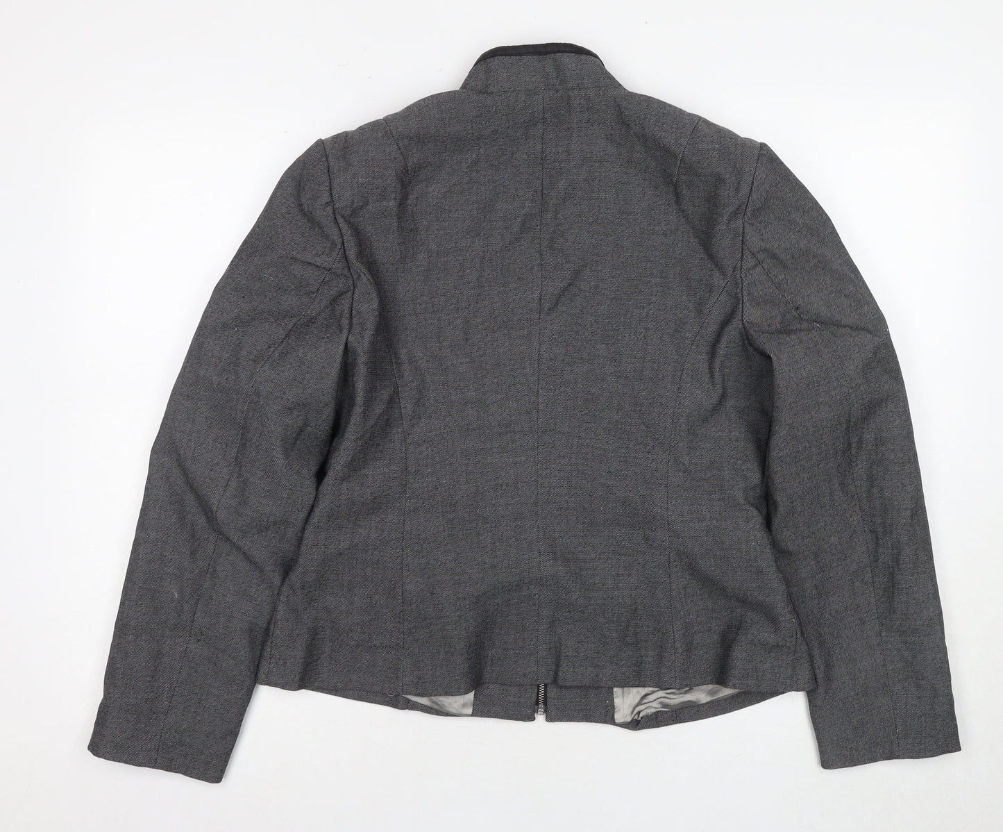 Next Women's Grey Zip Jacket Size 14