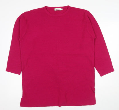 Dalmart Women's Pink Crew Neck Pullover Jumper Size 18