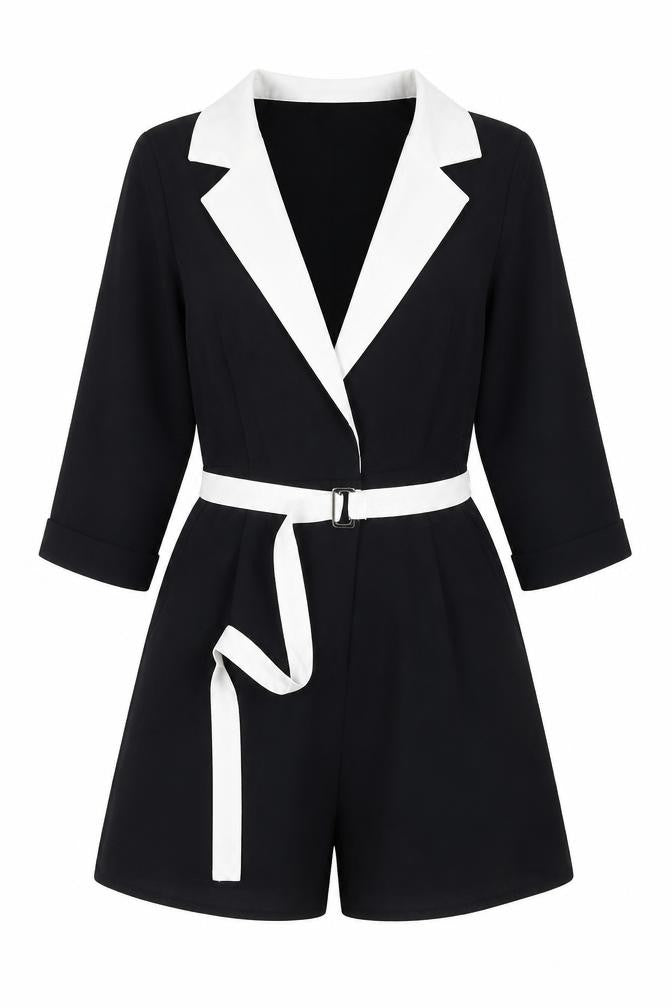 Missguided Stylish Women's Black Polyster Playsuit, Size 8