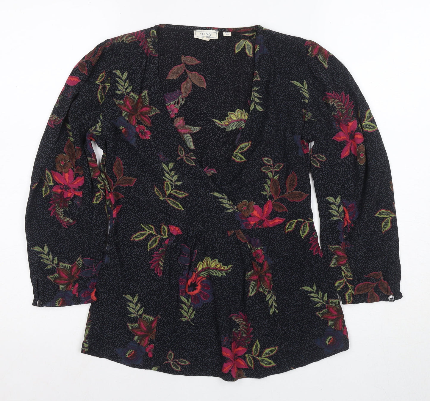 Fat Face Women's Multicoloured Wrap Blouse UK 8