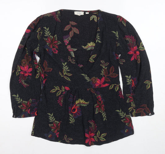Fat Face Women's Multicoloured Wrap Blouse UK 8