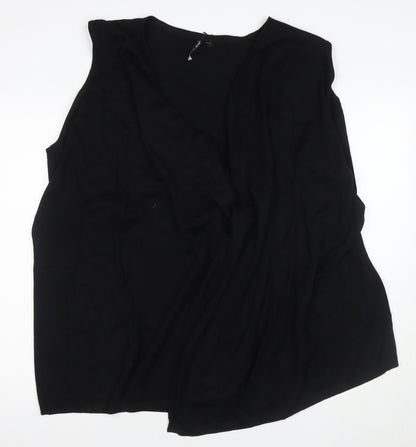 Capsule Women's Black Cape Jumper Size 8