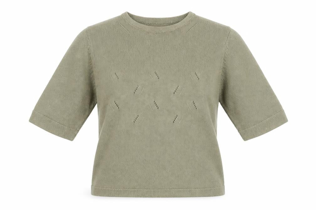 TIGI Women's Green Pullover Jumper Size 14 Regular Fit