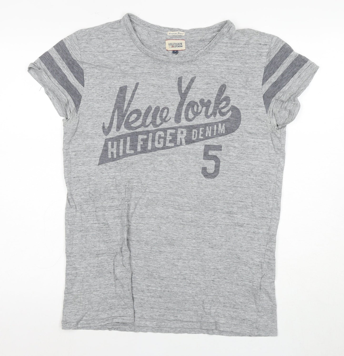 Hilfiger Denim Men's Grey Graphic Print T-Shirt S