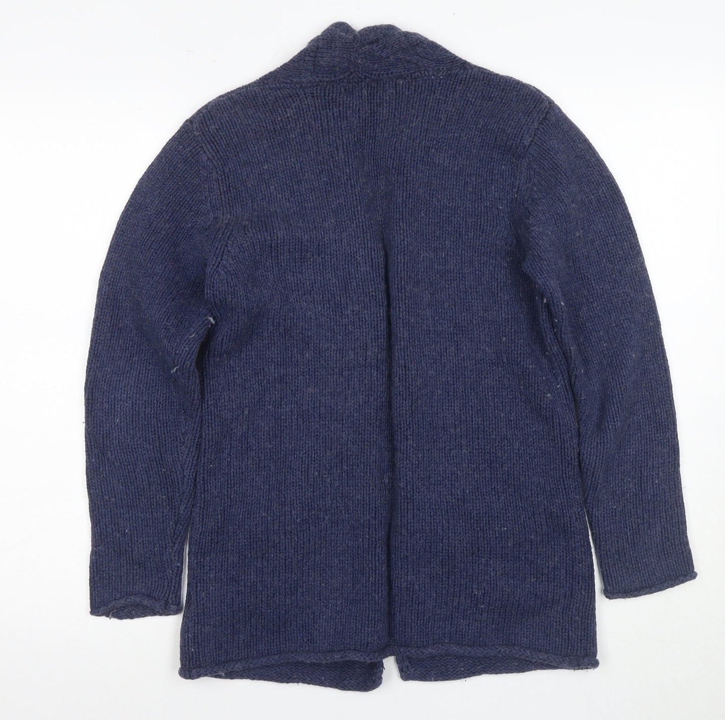 Tulchan Women's Blue Knit Cardigan S with Pockets