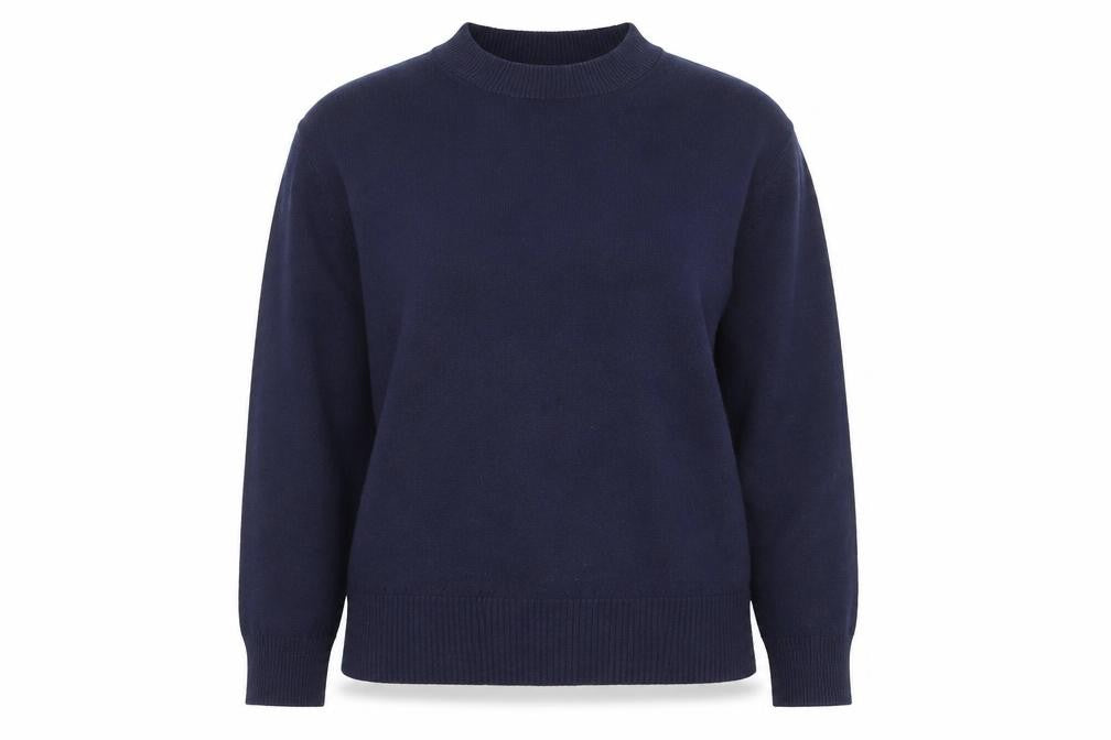 Oasis Women's Blue Mock Neck Pullover Jumper XS