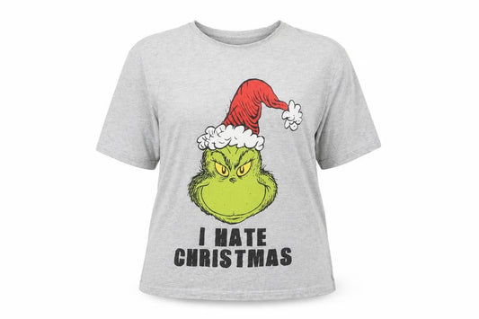 Dr. Womens Seuss Grey Grinch T-Shirt XL