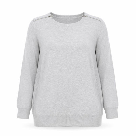 Front view of Red Herring Women's Grey Jumper, size 12