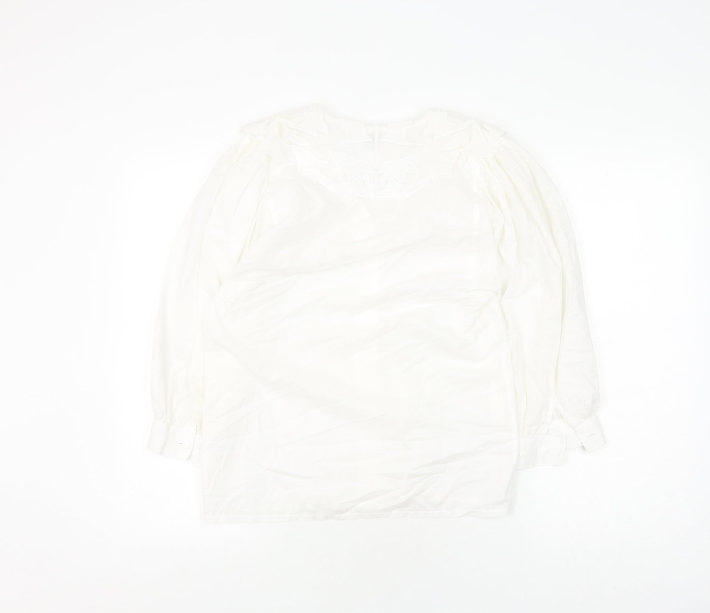 tru Women's White Cotton Blouse Size 6
